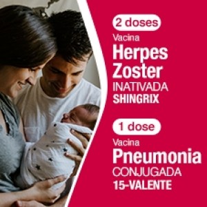 PACOTE DE VACINA SHINGRIX + PNEUMO 15