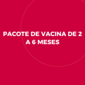 PACOTE DE VACINA DE 2 A 6 MESES